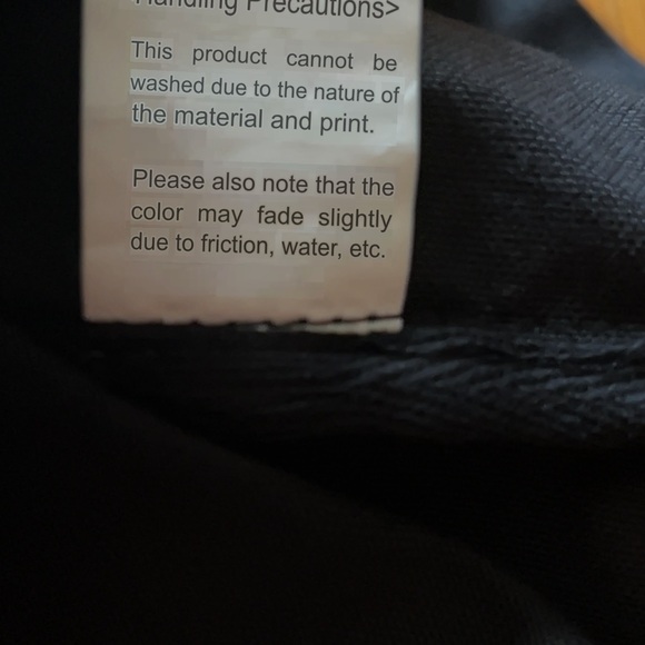 Black Canvas Tote With Necklace Graphic From Japan - Picture 5 of 6